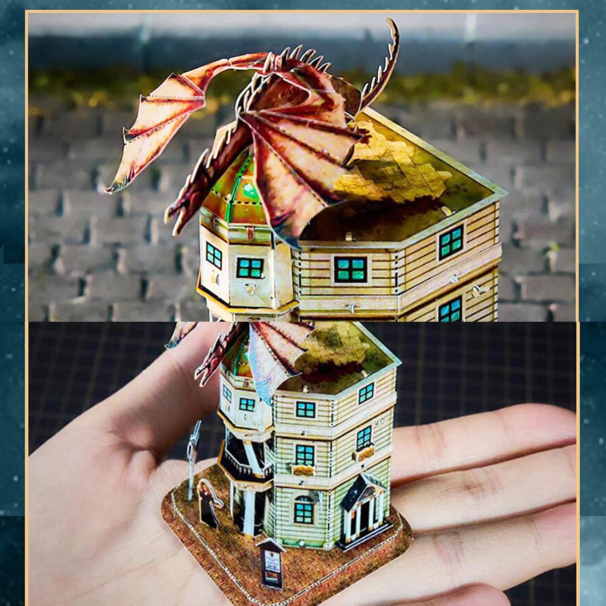 Gringotts Dragon Bank 3D ݼ   ŰƮ, DIY   , ̿  峭